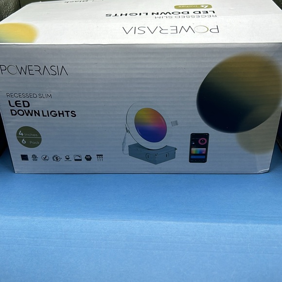 7 Pack Black Smart Recessed Lighting 4 Inch, Ultra-Thin 4 Inch LED Recessed - Picture 11 of 11